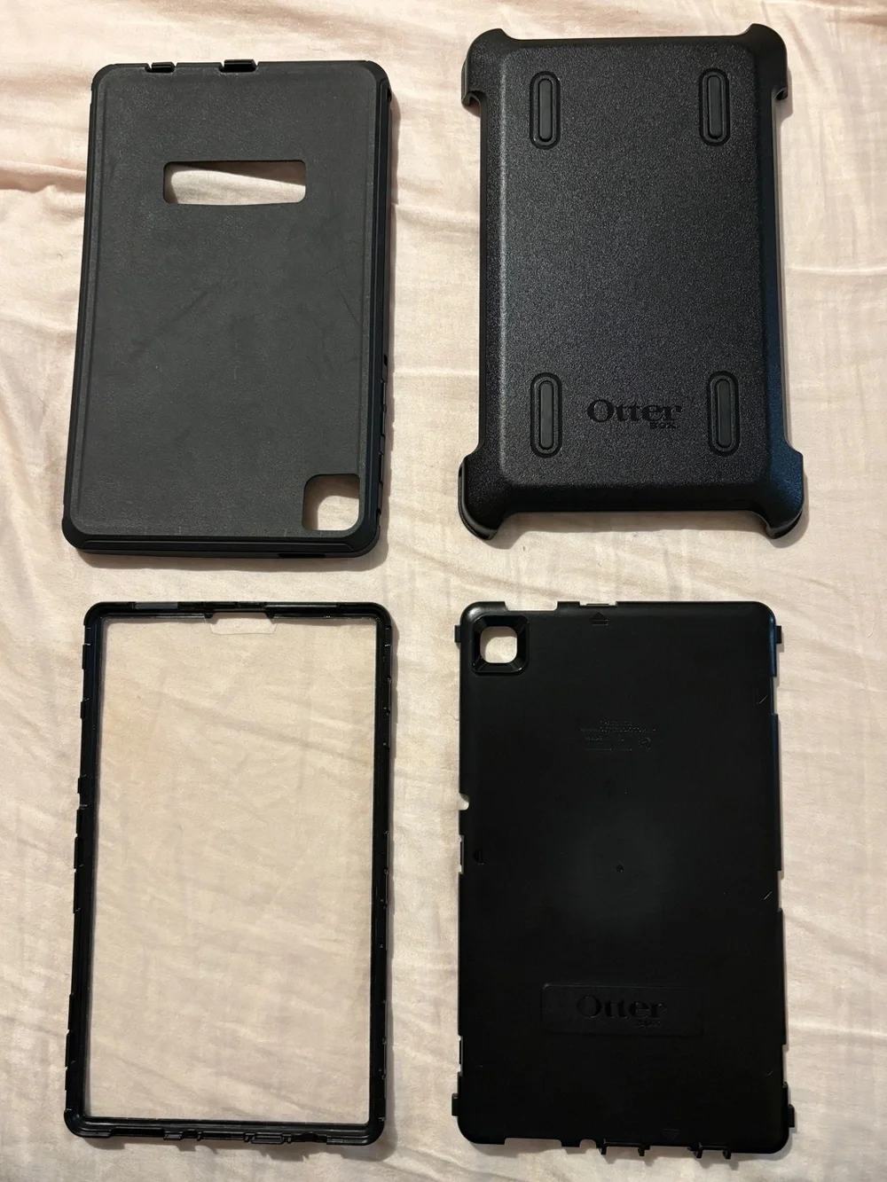 OtterBox DEFENDER SERIES Case & Stand for Galaxy Tab A7 Lite - Black